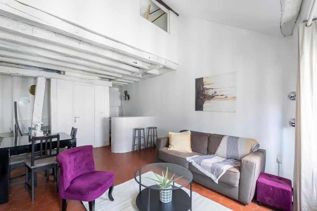 パリJoli Duplex Au Coeur Du Maraisアパートメント エクステリア 写真